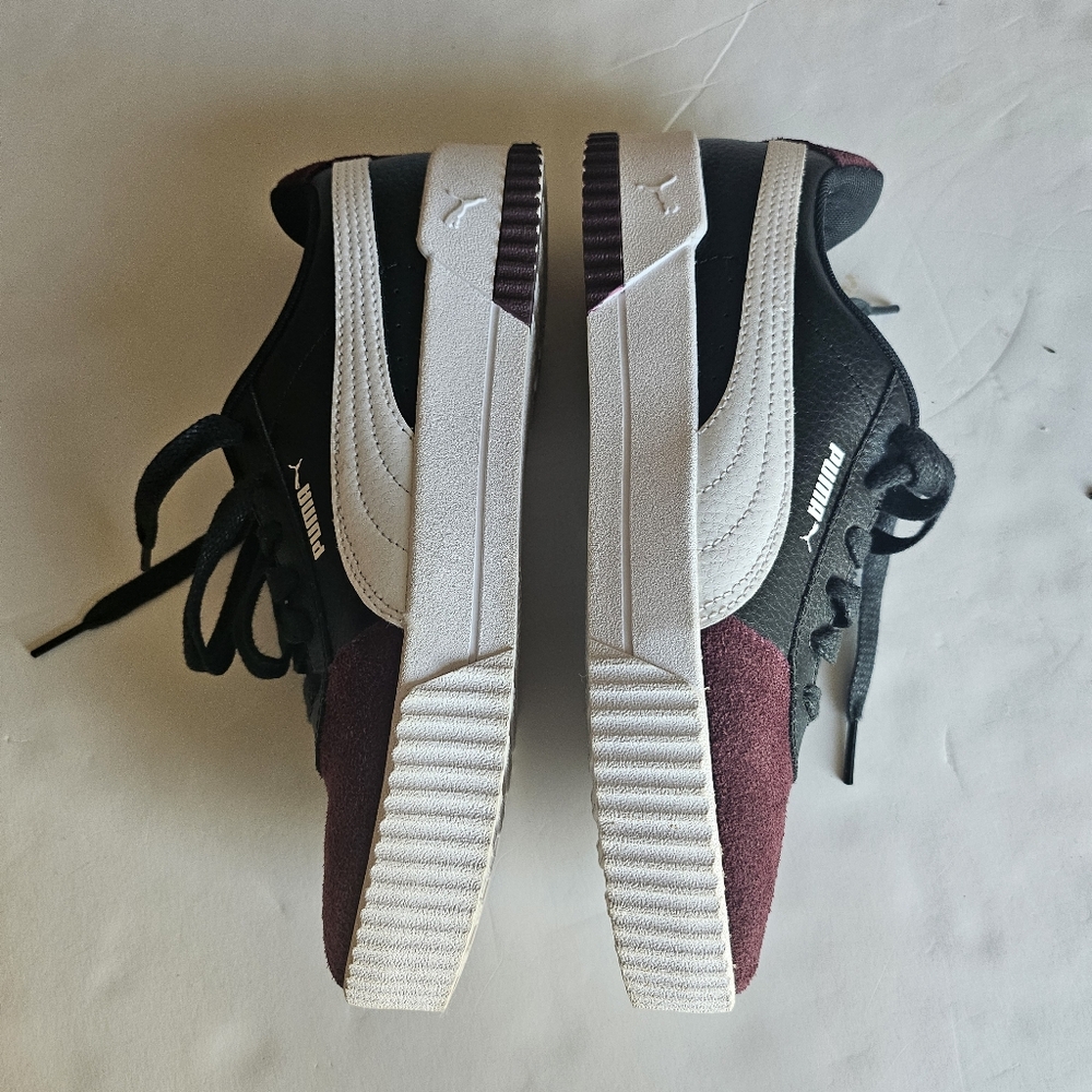 Puma Carina Suede Classic Women's Burgundy sneaker Size 8 - Picture 4 of 11
